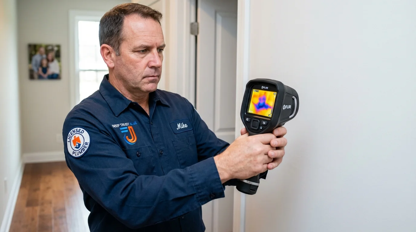 Thermal imaging leak detection by Johns Plumbing LLC in Agua Dulce